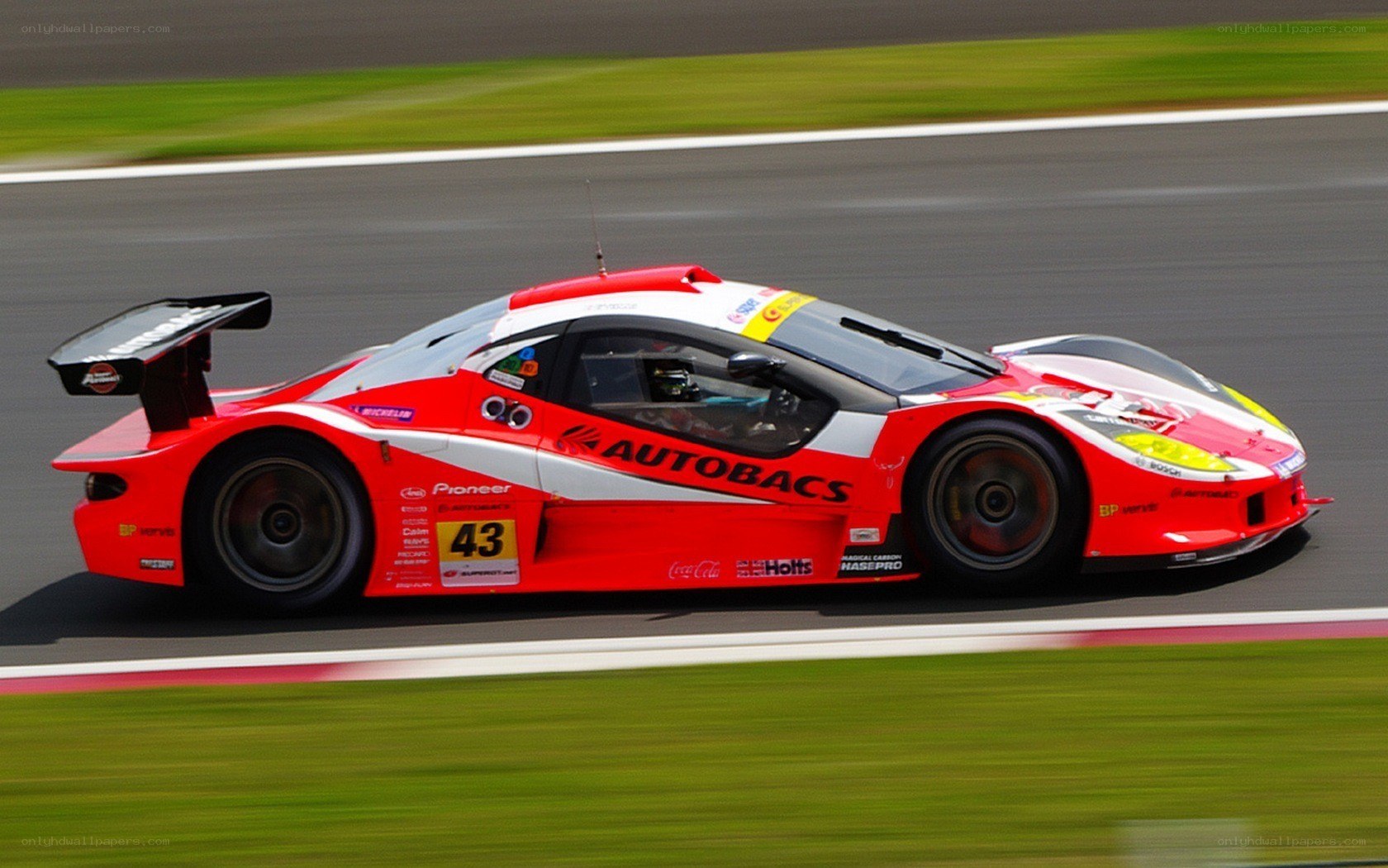 red race car on track