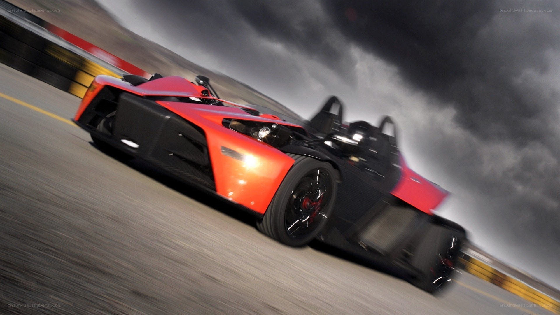 red race car on track