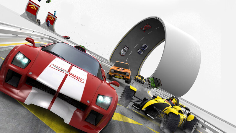 Red Race Car on Track — Chaotic