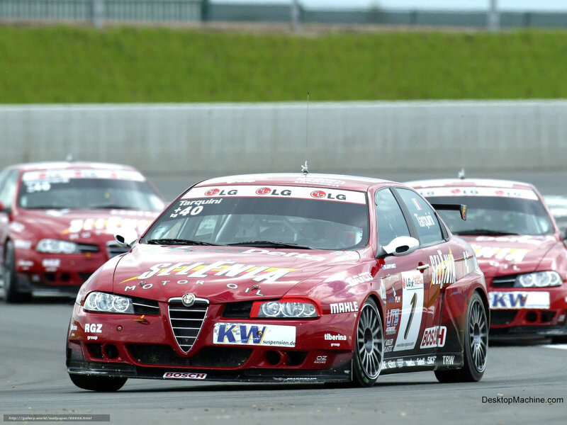 Red Race Car on Track — Competitive, Afternoon