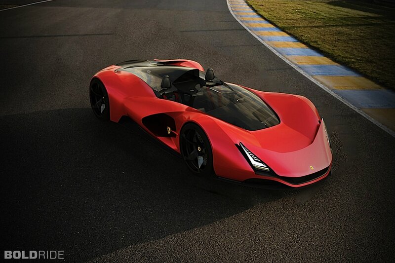 Red Race Car on Track — Dramatic, Sunset