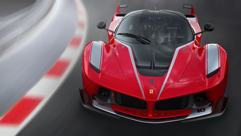 Red Race Car on Track — Dynamic, 3d Render, Race Track