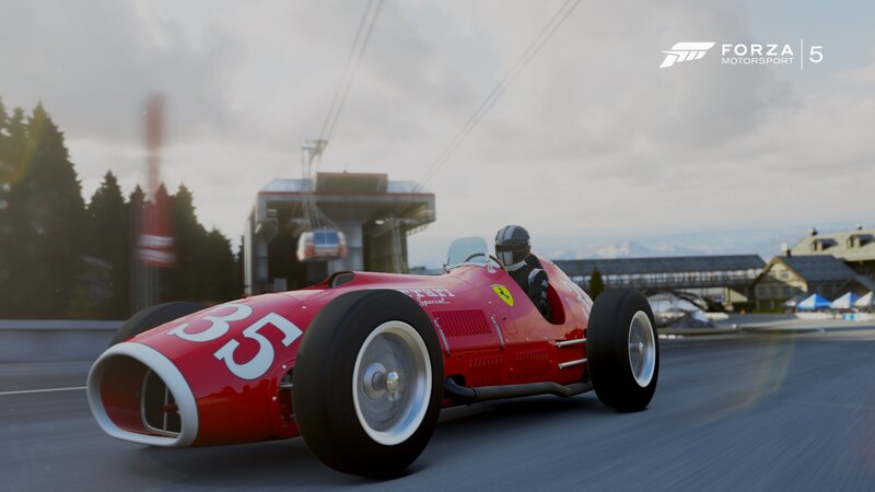 Red Race Car on Track — Dynamic, Afternoon, 3d Render, Driver