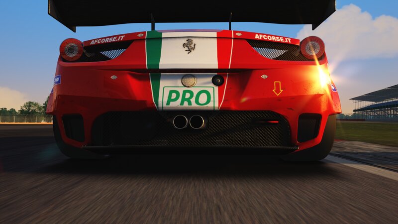 Red Race Car on Track — Dynamic, Afternoon, 3d Render, Race Car, Sunlight