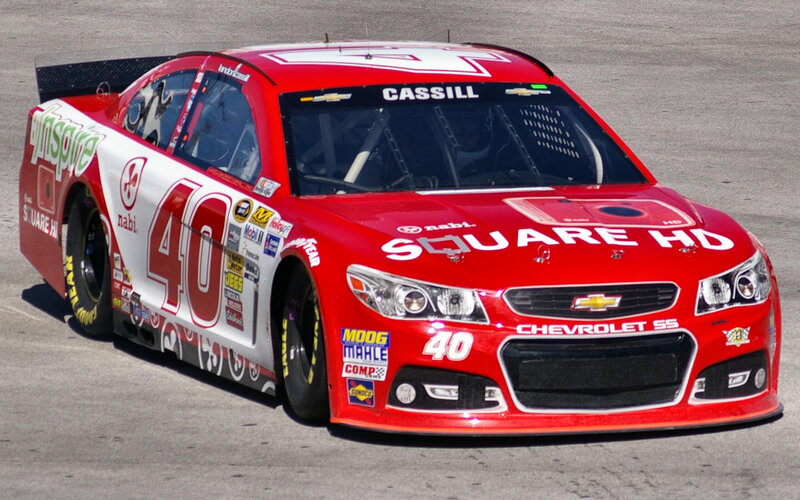 Red Race Car on Track — Dynamic, Afternoon, Photograph, Chevrolet Ss
