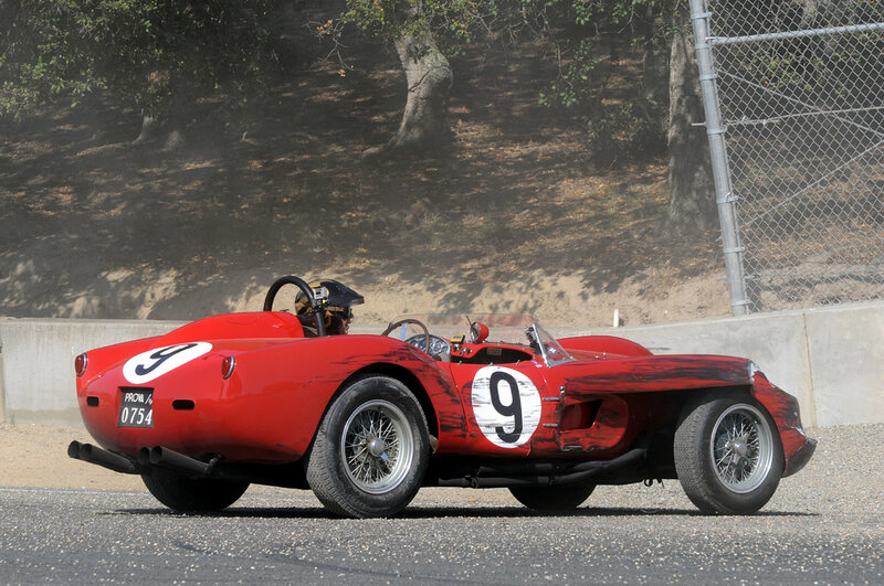 Red Race Car on Track — Dynamic, Afternoon, Photograph, Driver, Fence