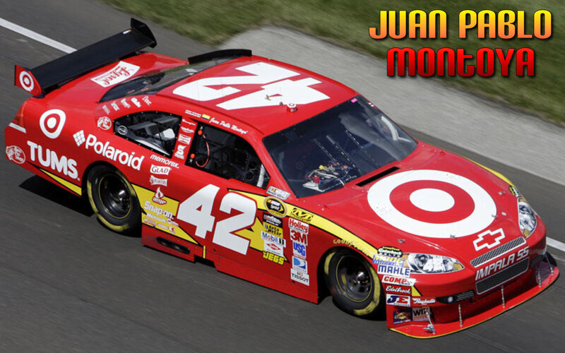Red Race Car on Track — Dynamic, Afternoon, Photograph, Race Car, Sponsors, White