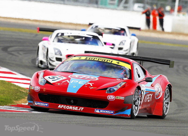 Red Race Car on Track — Dynamic, Afternoon, Photograph, Race Cars