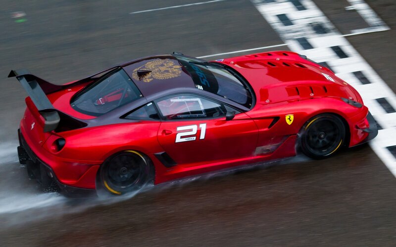 Red Race Car on Track — Dynamic, Photograph, Race Car, Number 21, Black