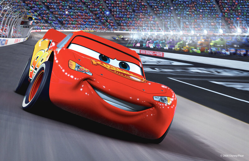 Red Race Car on Track — Energetic