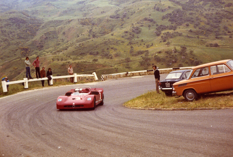 Red Race Car on Track — Outdoor