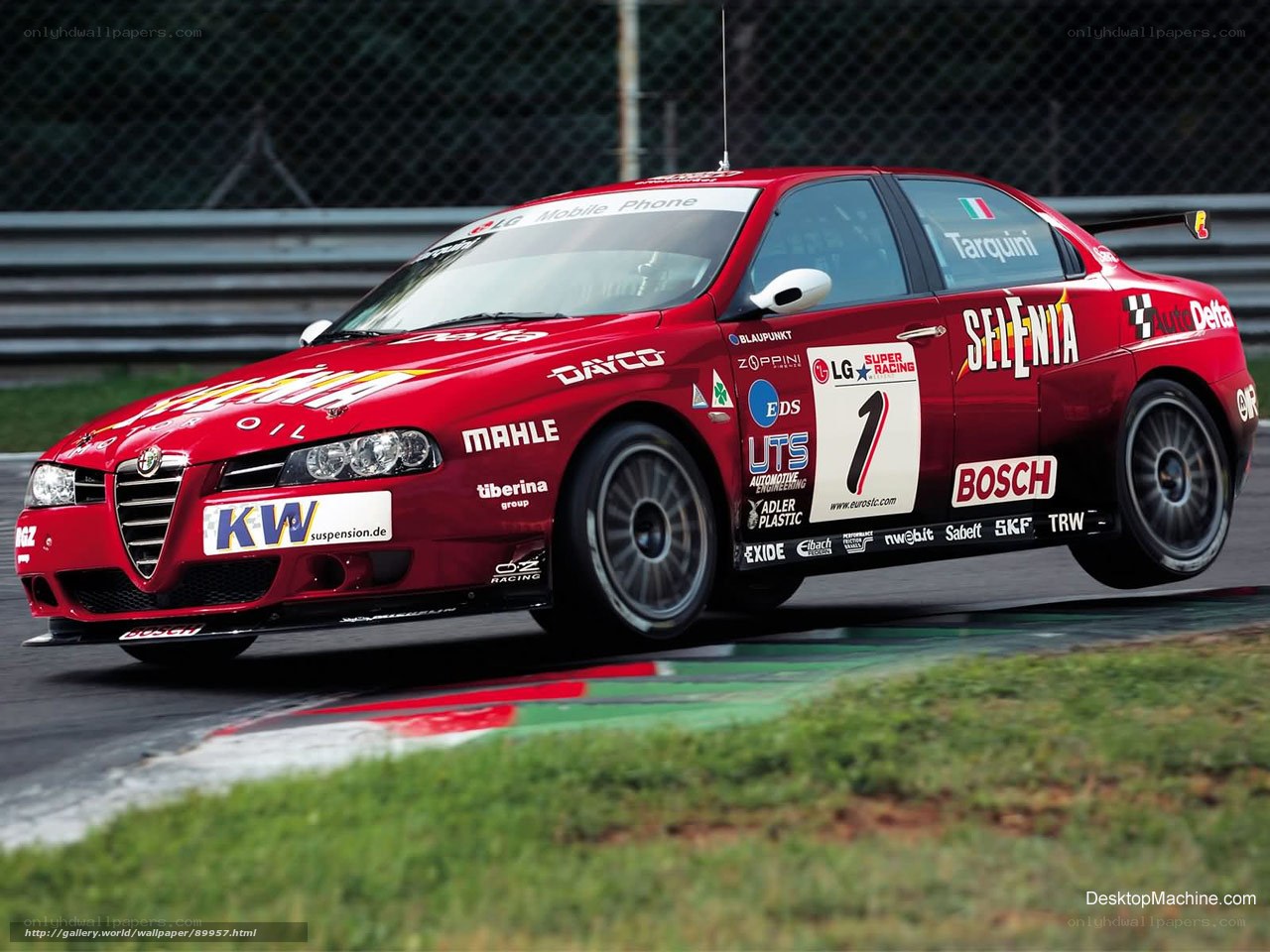 red race car on track