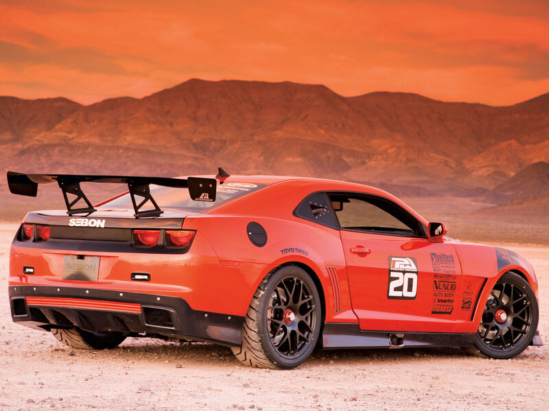 Red Race Car — Orange