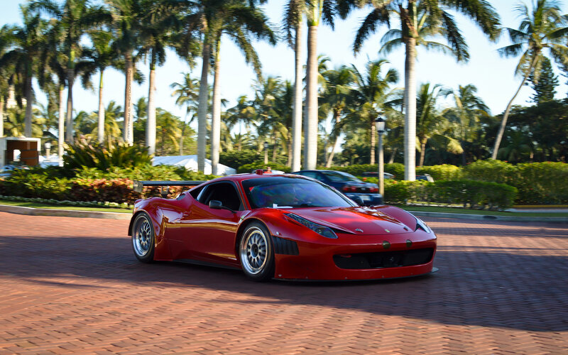 Red Race Car — Serene, Afternoon, Photograph