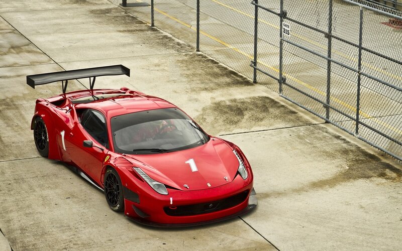 Red Race Car — Static, Afternoon, Photograph