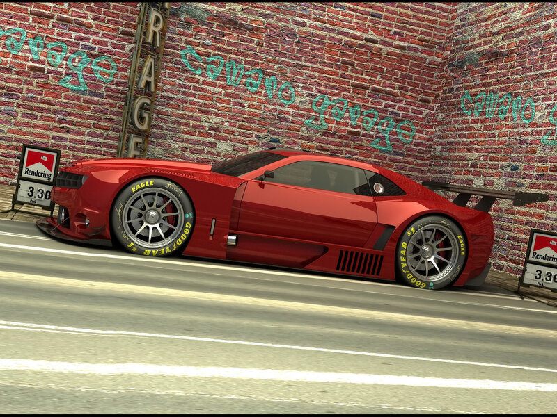 Red Race Car — Urban, Afternoon