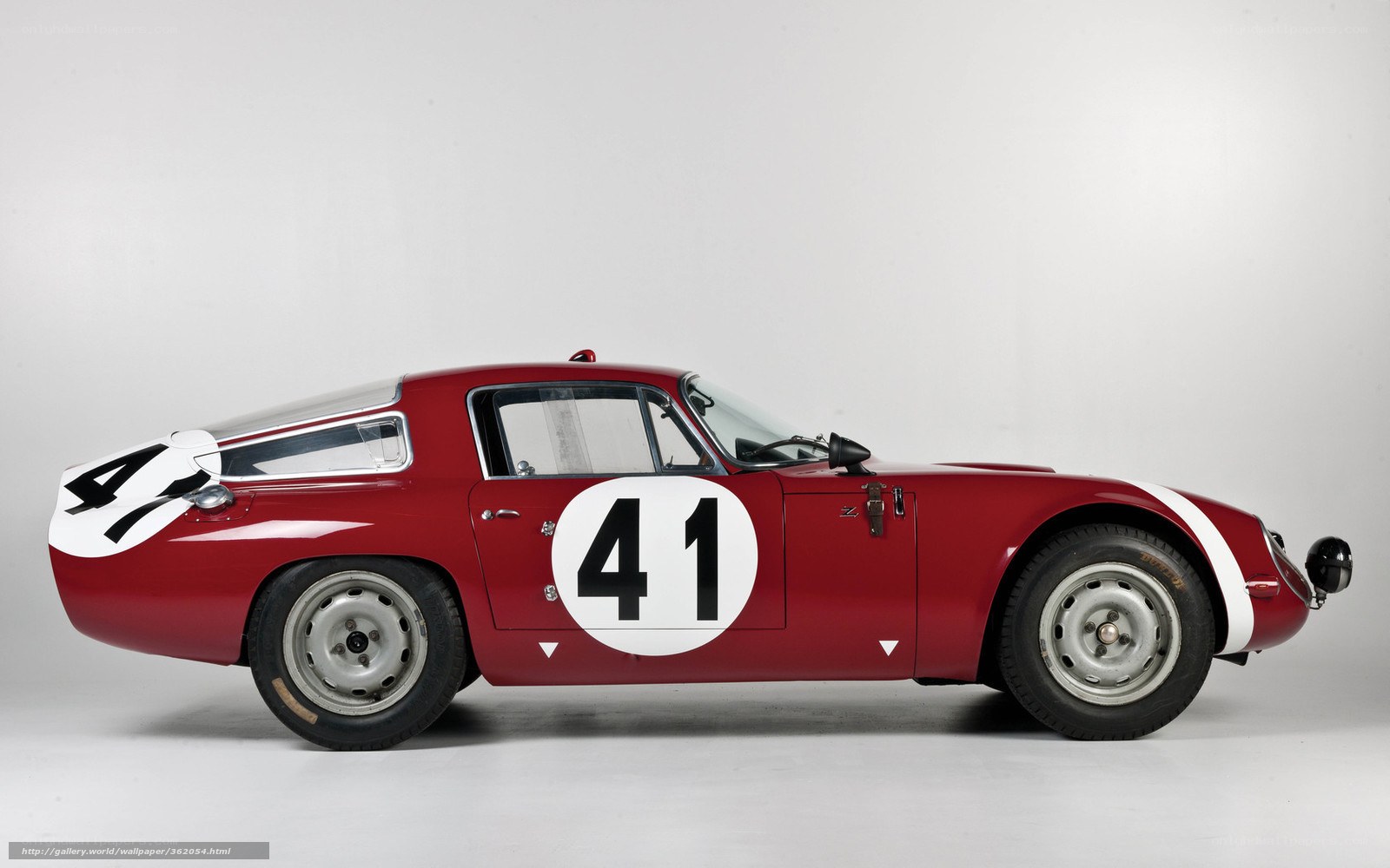 Red race car with number 41