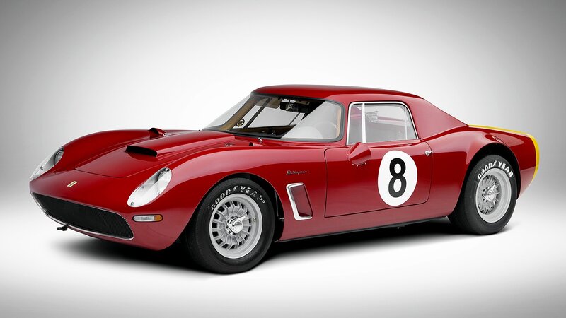 Red race car with number 8
