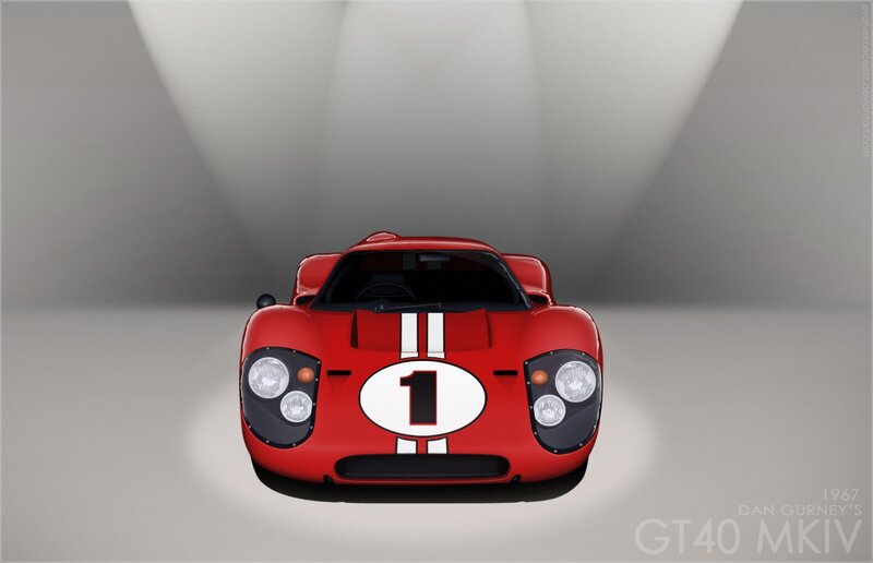 Red race car with number one