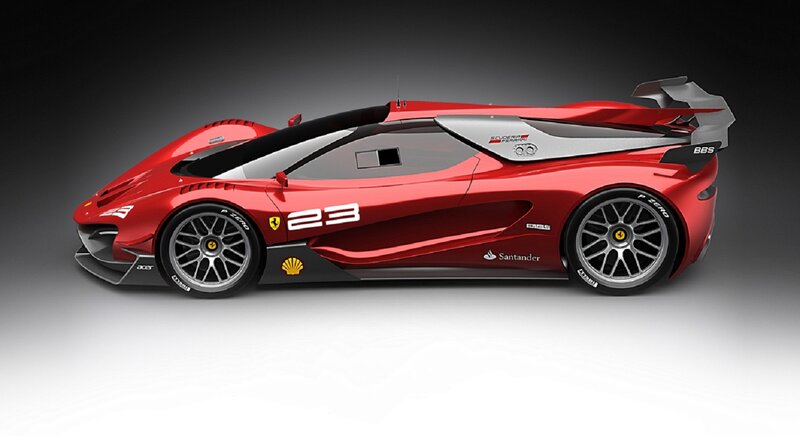 Red Racing Car — Dramatic, 3d Render