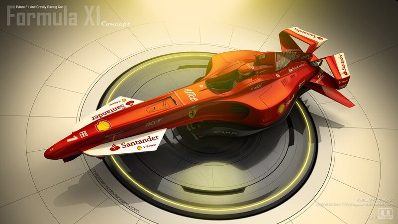 Red Racing Car — Dramatic, Digital Art