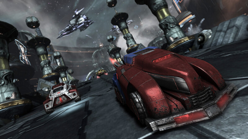 Red Racing Car — Dramatic, Night, 3d Render
