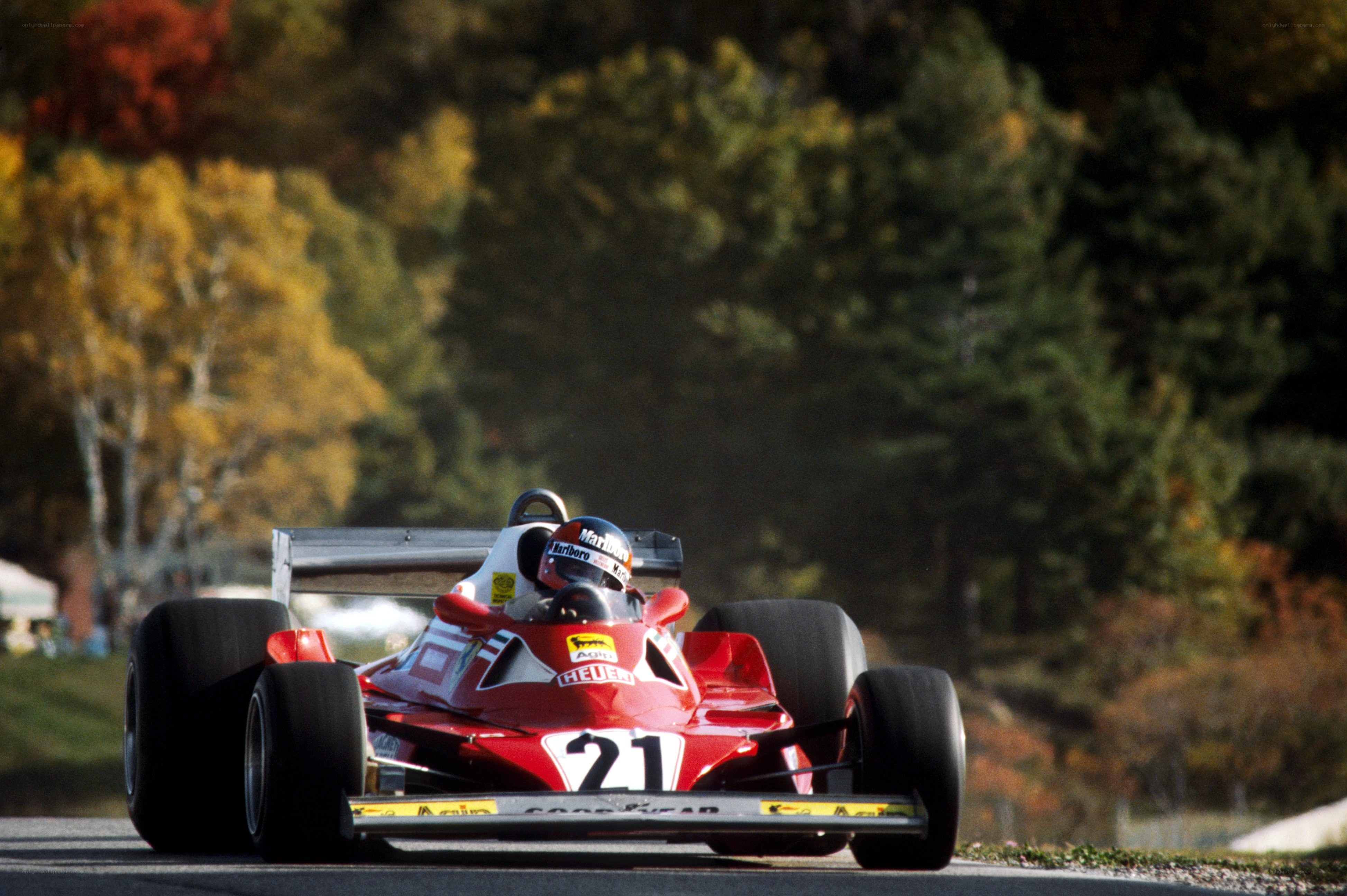Red racing car on track
