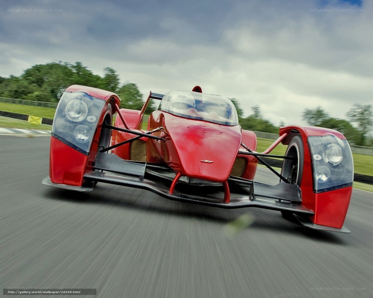 red racing car on track
