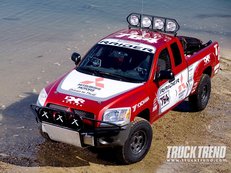 Red Racing Pickup Truck — Dramatic