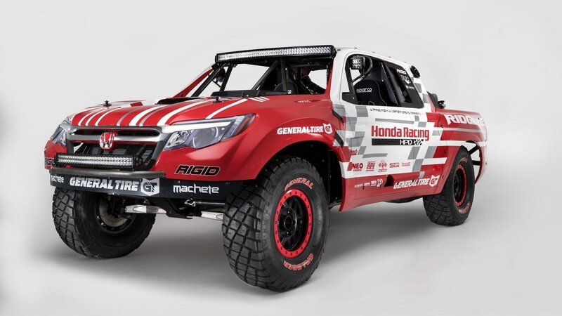 Red Racing Pickup Truck — Neutral