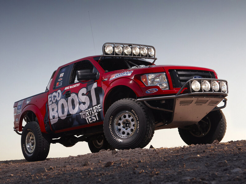 Red Racing Truck — Dramatic