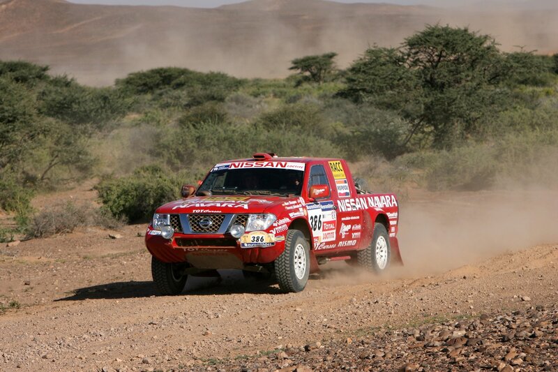 Red Racing Truck — Dynamic, Afternoon, Photograph