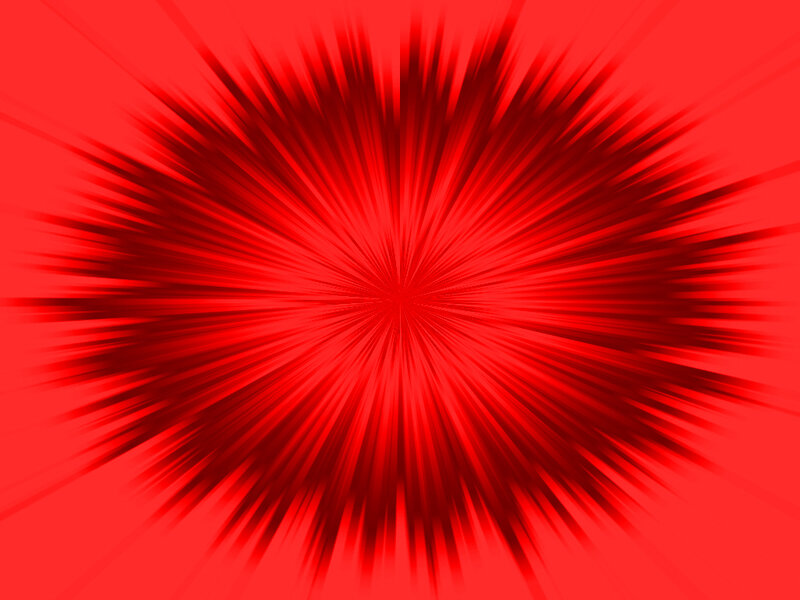Red radial burst pattern