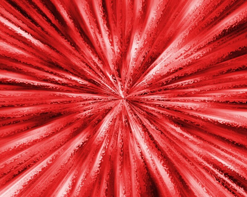 Red Radial Burst Pattern — Intense