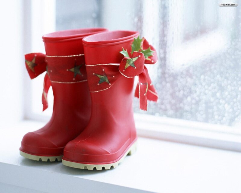 Red Rain Boots — Calm