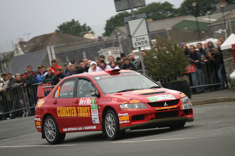 Red Rally Car — Active
