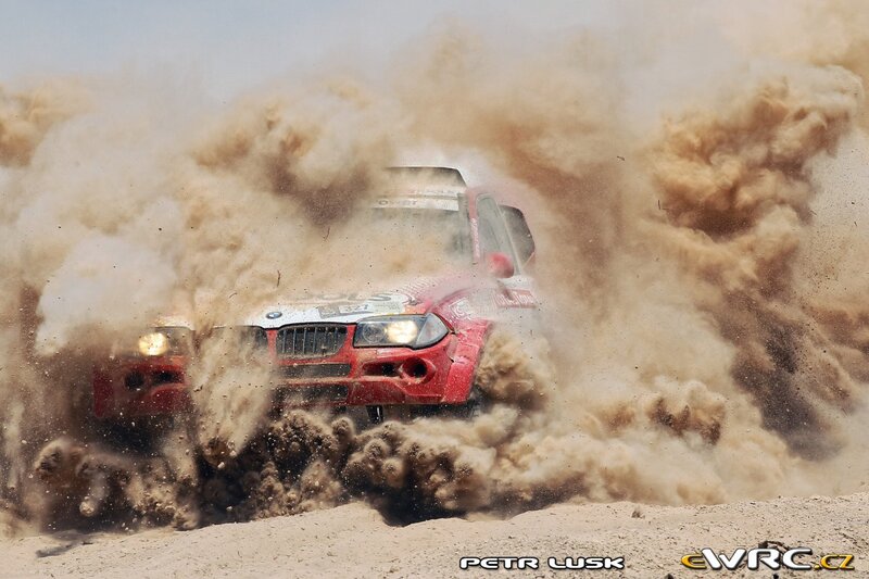 Red Rally Car — Dramatic, Afternoon