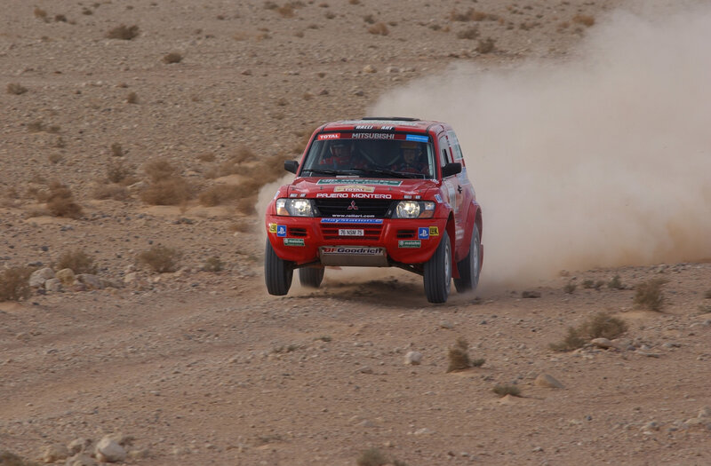 Red Rally Car — Dynamic, Afternoon