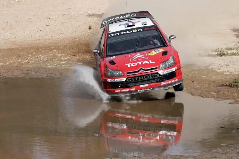 Red Rally Car — Dynamic, Photograph