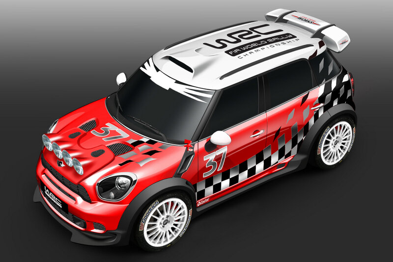 Red Rally Car — Dynamic