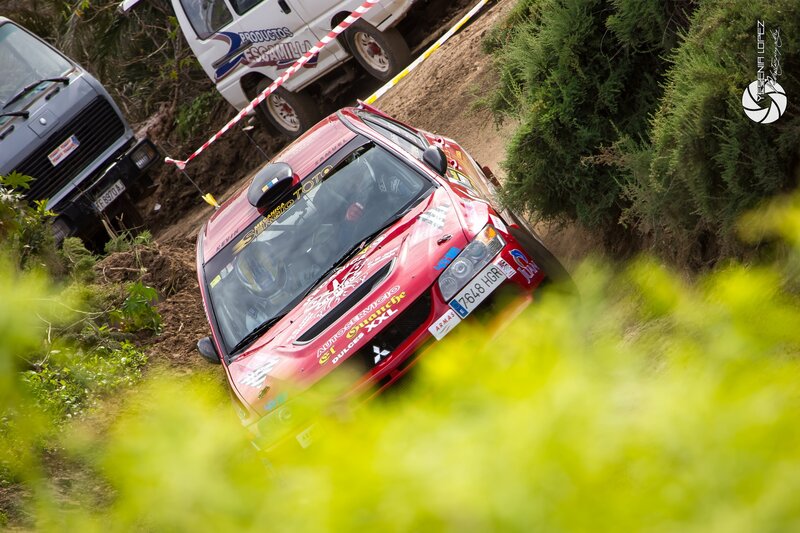 Red Rally Car on Dirt — Dynamic, Afternoon, Photograph