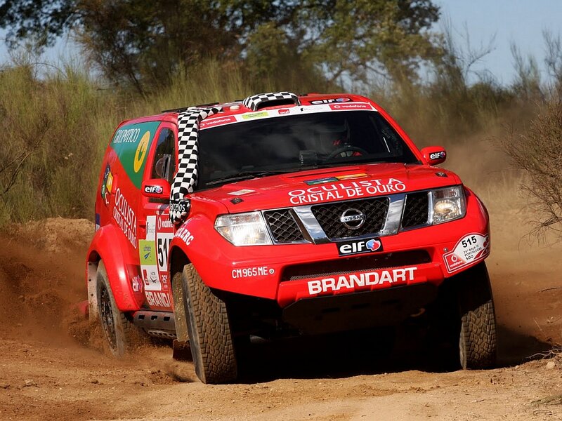 Red Rally Car on Dirt