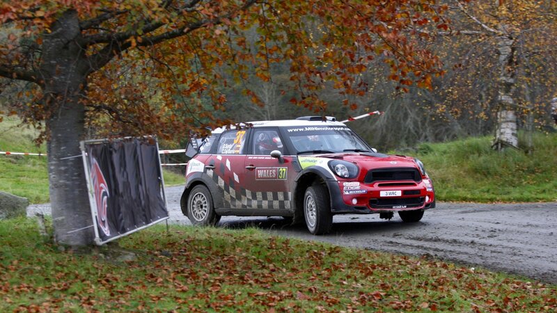 Red Rally Car on Road