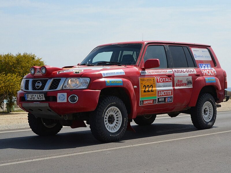 Red Rally Car — Outdoor
