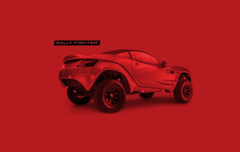 Red Rally Fighter Car