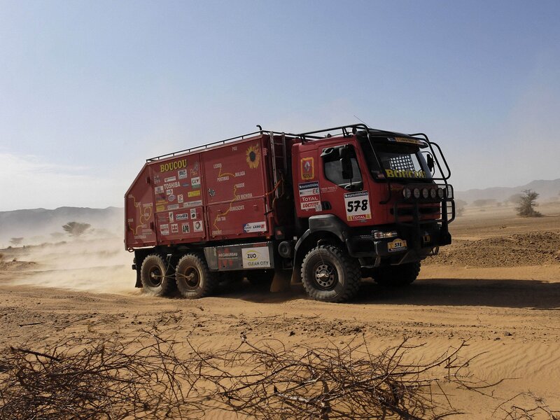Red Rally Truck — Arid