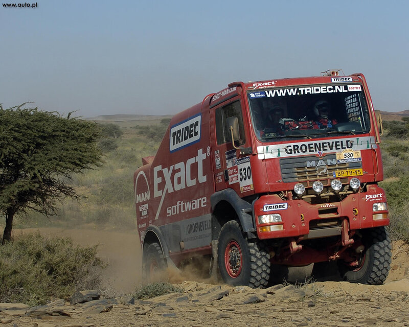 Red Rally Truck