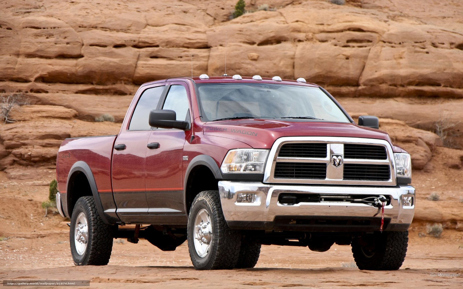 Red Ram 2500 in desert