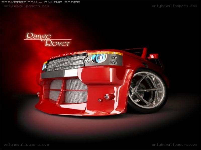 Red Range Rover car