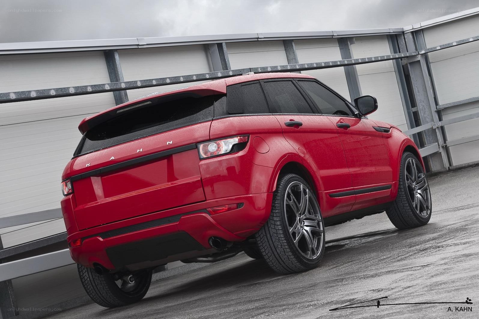 Red Range Rover Evoque